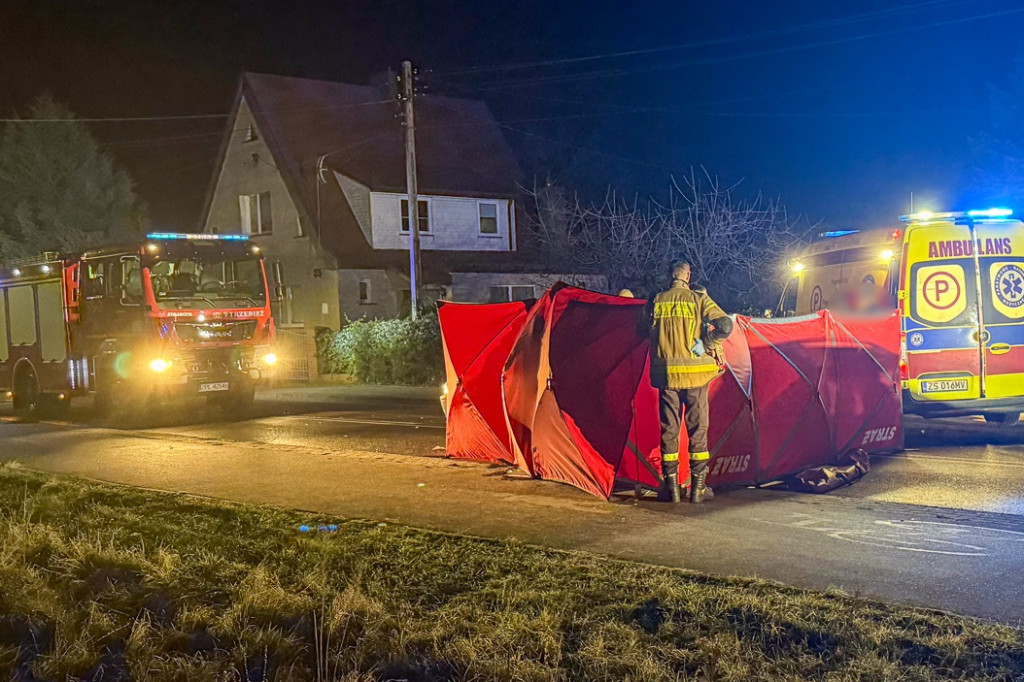 Śmiertelne potrącenie pieszego w Trzebieży