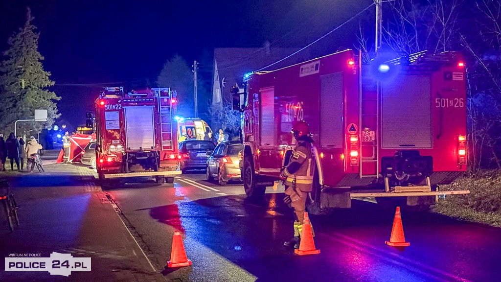 Śmiertelne potrącenie pieszego w Trzebieży