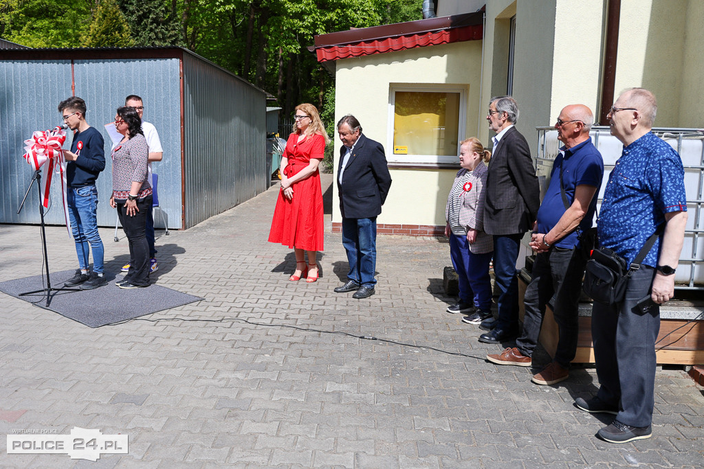 Uroczystość wciągnięcia flagi w PSONI Police
