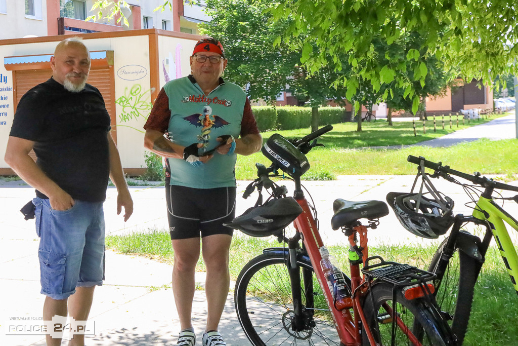 Rowerowe Urodziny Grześka i kręcenie kilometrów dla Polic