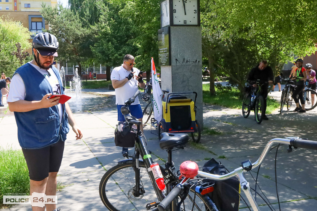 Rowerowe Urodziny Grześka i kręcenie kilometrów dla Polic