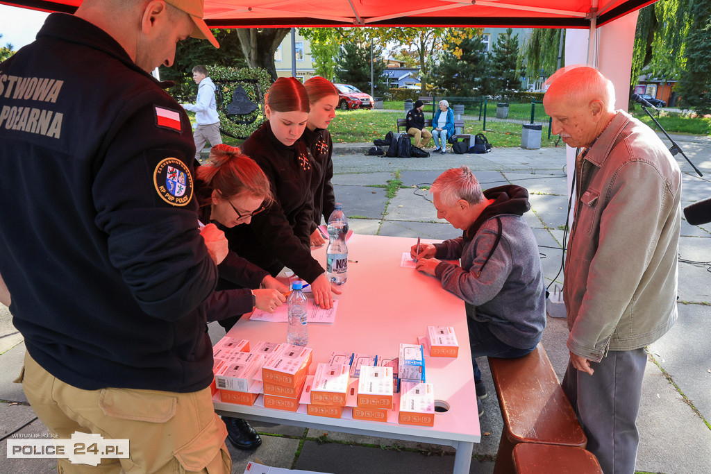 W Policach strażacy rozdawali czujniki tlenku węgla