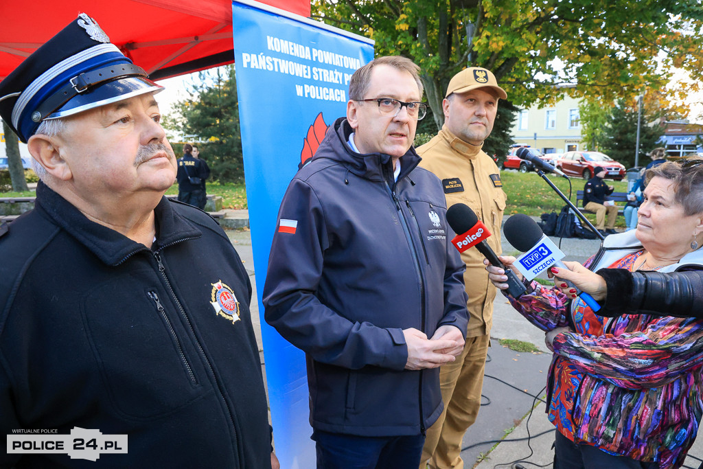 W Policach strażacy rozdawali czujniki tlenku węgla