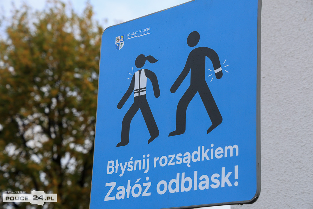Punkty z odblaskami dla bezpieczeństwa mieszkańców