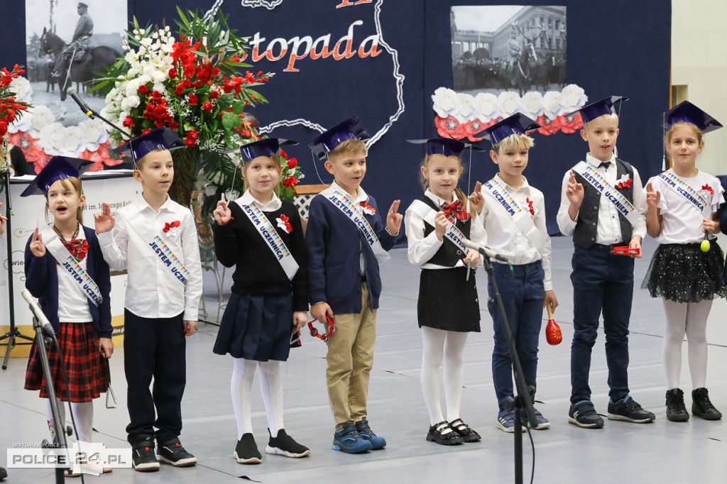 Ślubowanie pierwszoklasistów w Białej