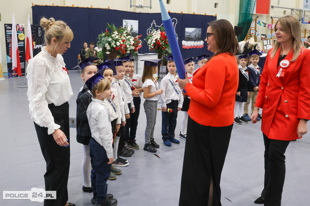 Ślubowanie pierwszoklasistów w Białej
