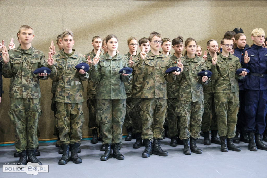 Ślubowanie pierwszoklasistów w Białej