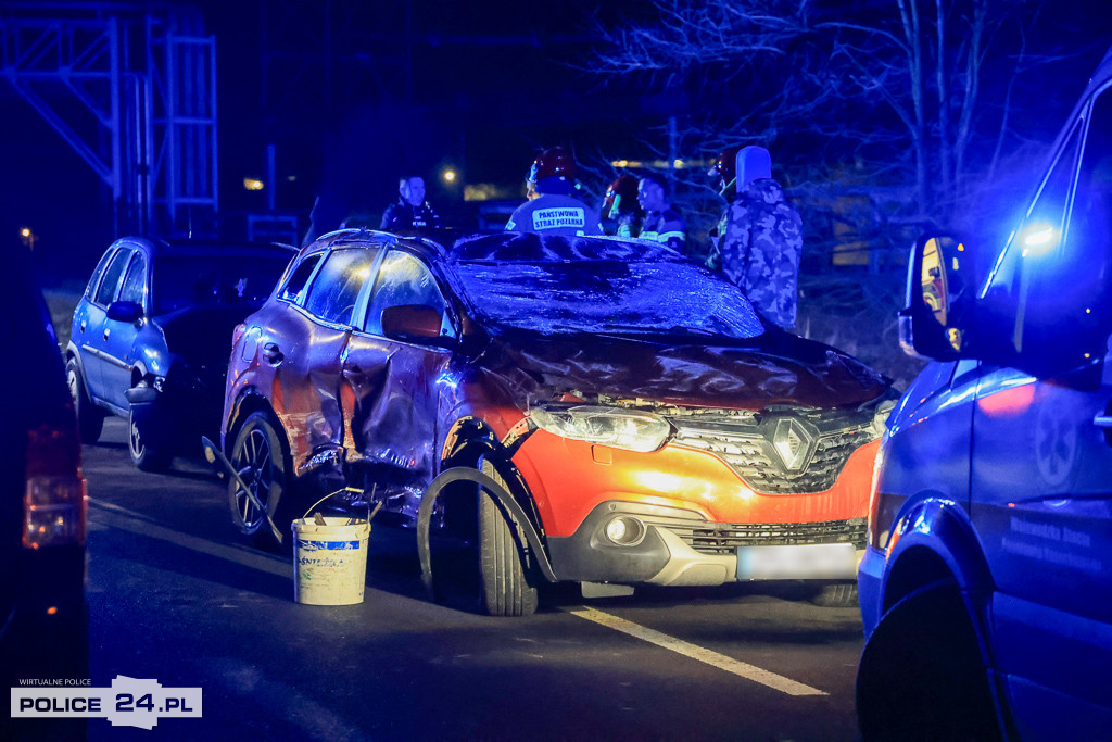 Zderzenie aut na Jasienickiej w Policach