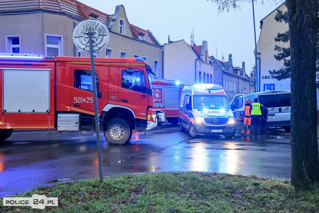 Wypadek na ul. Grunwaldzkiej w Policach