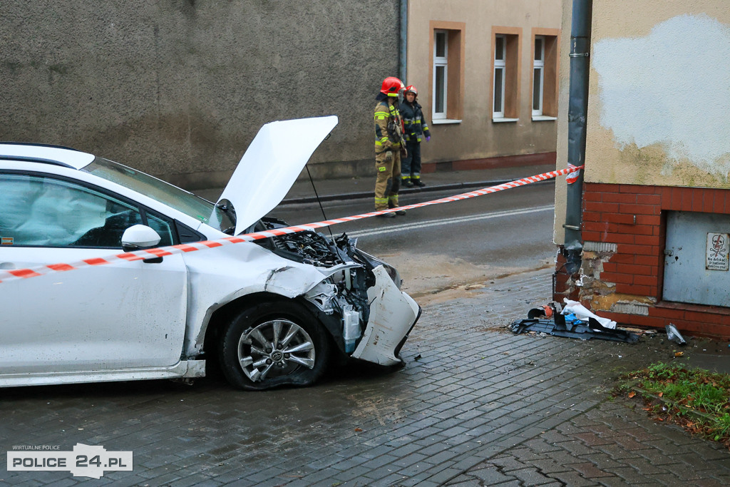 Wypadek na ul. Grunwaldzkiej w Policach