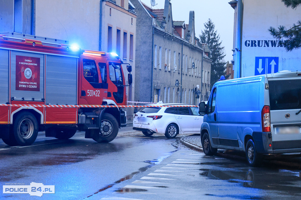 Wypadek na ul. Grunwaldzkiej w Policach