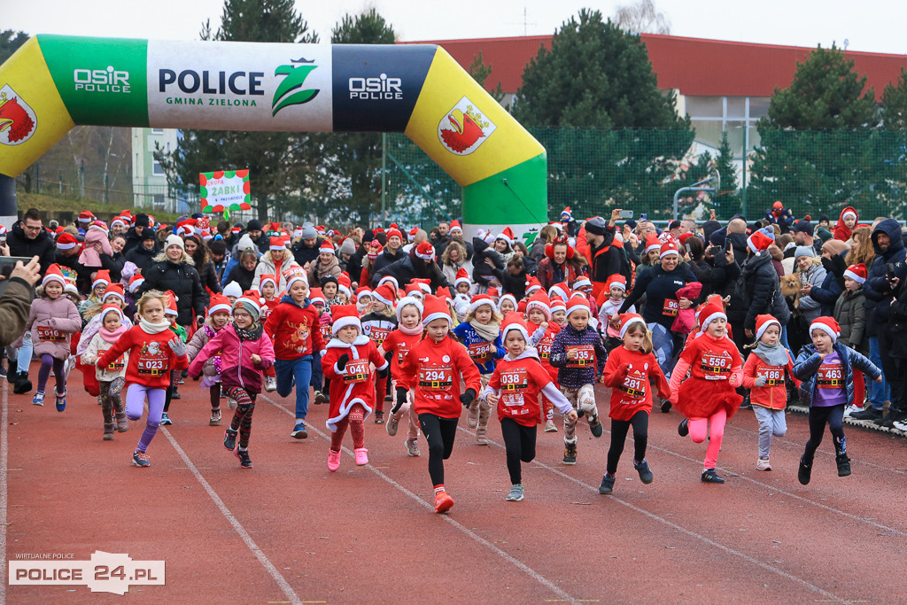 XIII Bieg Mikołajkowy w Policach - biegi najmłodszych