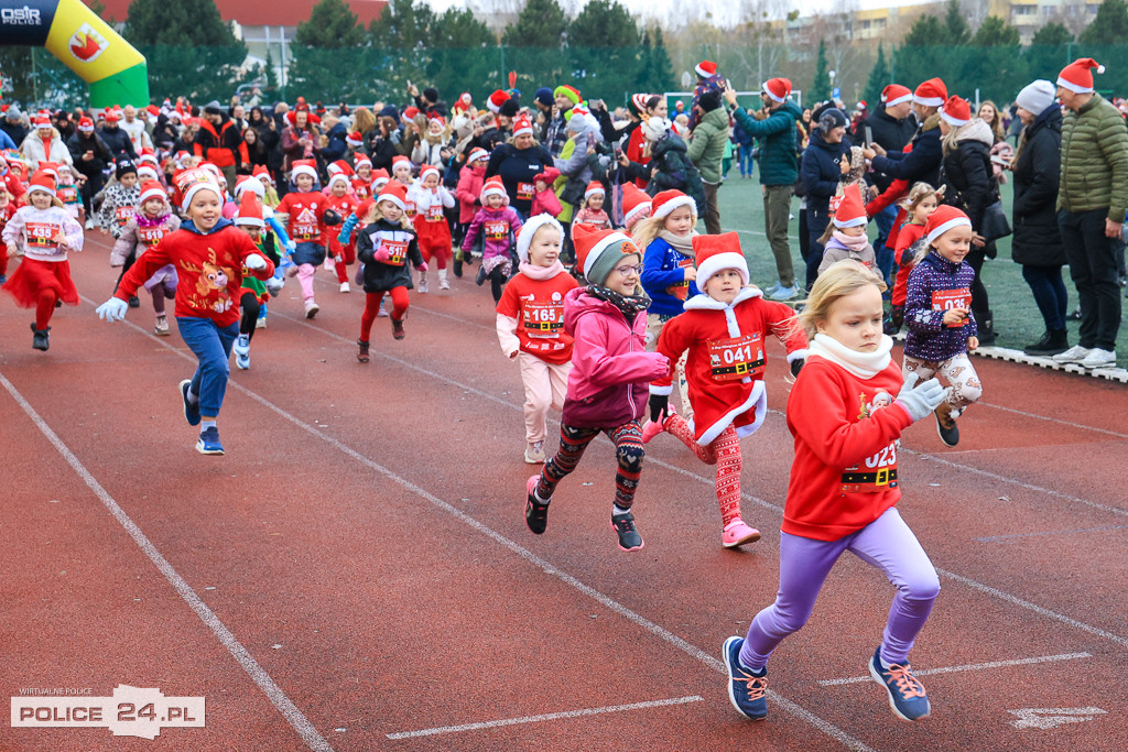 XIII Bieg Mikołajkowy w Policach - biegi najmłodszych