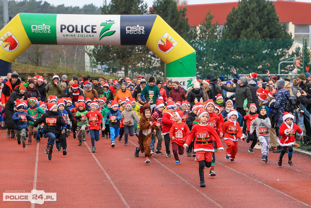 XIII Bieg Mikołajkowy w Policach - biegi najmłodszych