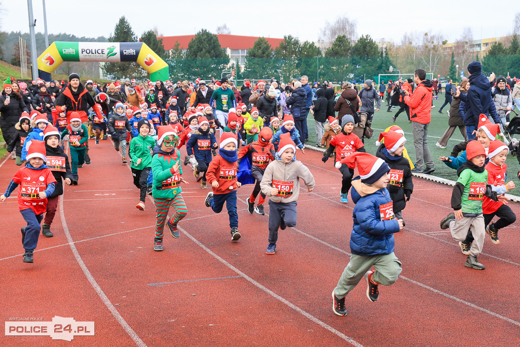 XIII Bieg Mikołajkowy w Policach - biegi najmłodszych