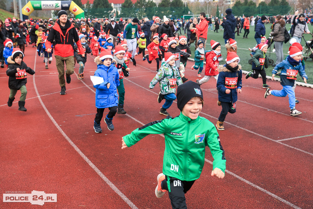 XIII Bieg Mikołajkowy w Policach - biegi najmłodszych