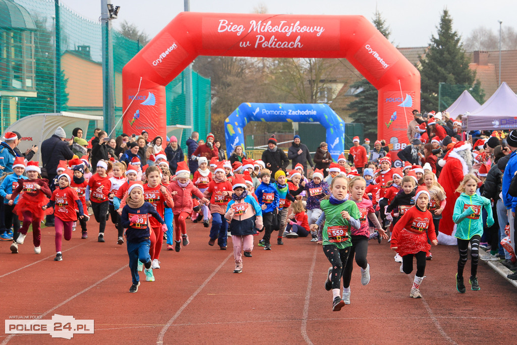 XIII Bieg Mikołajkowy w Policach - biegi najmłodszych