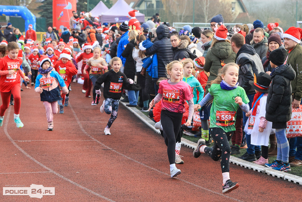 XIII Bieg Mikołajkowy w Policach - biegi najmłodszych