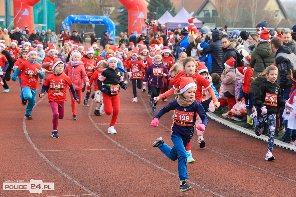 XIII Bieg Mikołajkowy w Policach - biegi najmłodszych