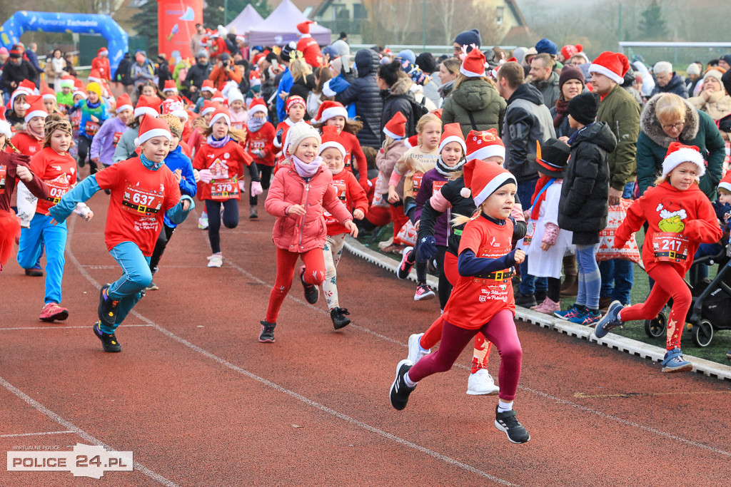XIII Bieg Mikołajkowy w Policach - biegi najmłodszych