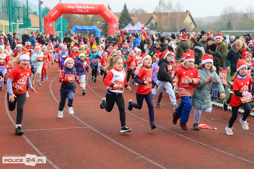 XIII Bieg Mikołajkowy w Policach - biegi najmłodszych