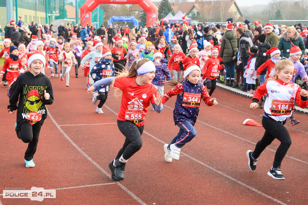 XIII Bieg Mikołajkowy w Policach - biegi najmłodszych