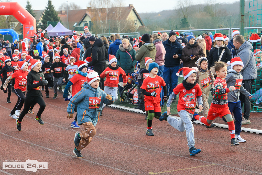 XIII Bieg Mikołajkowy w Policach - biegi najmłodszych