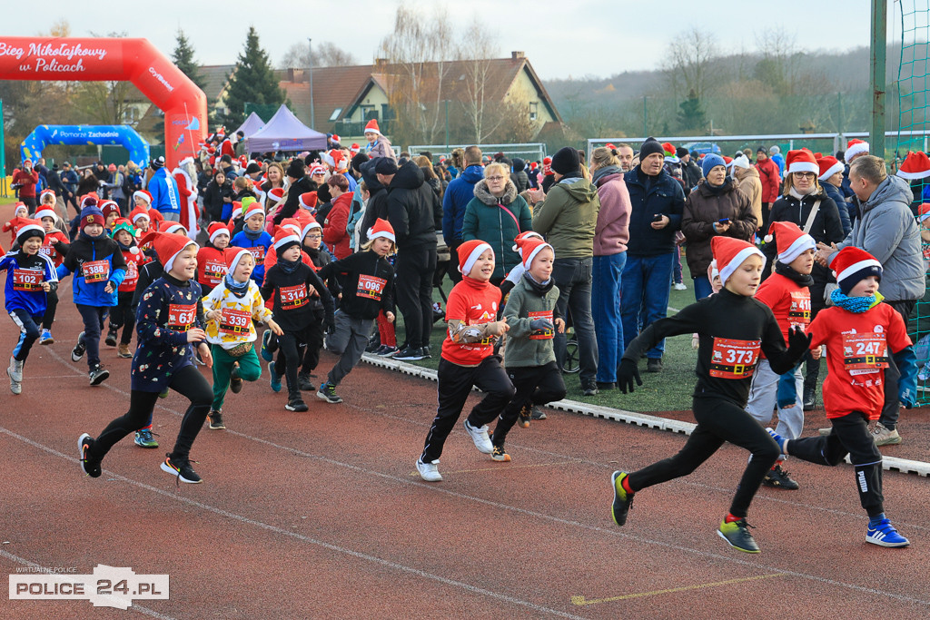 XIII Bieg Mikołajkowy w Policach - biegi najmłodszych