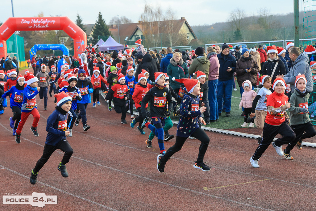 XIII Bieg Mikołajkowy w Policach - biegi najmłodszych