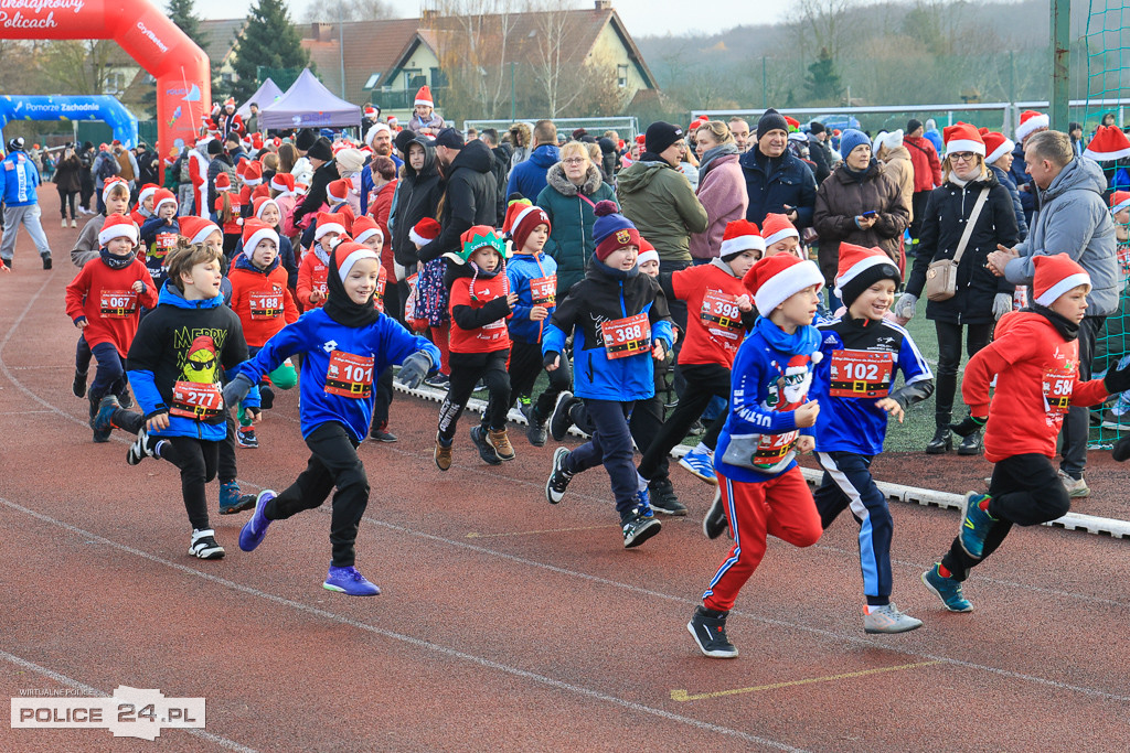 XIII Bieg Mikołajkowy w Policach - biegi najmłodszych