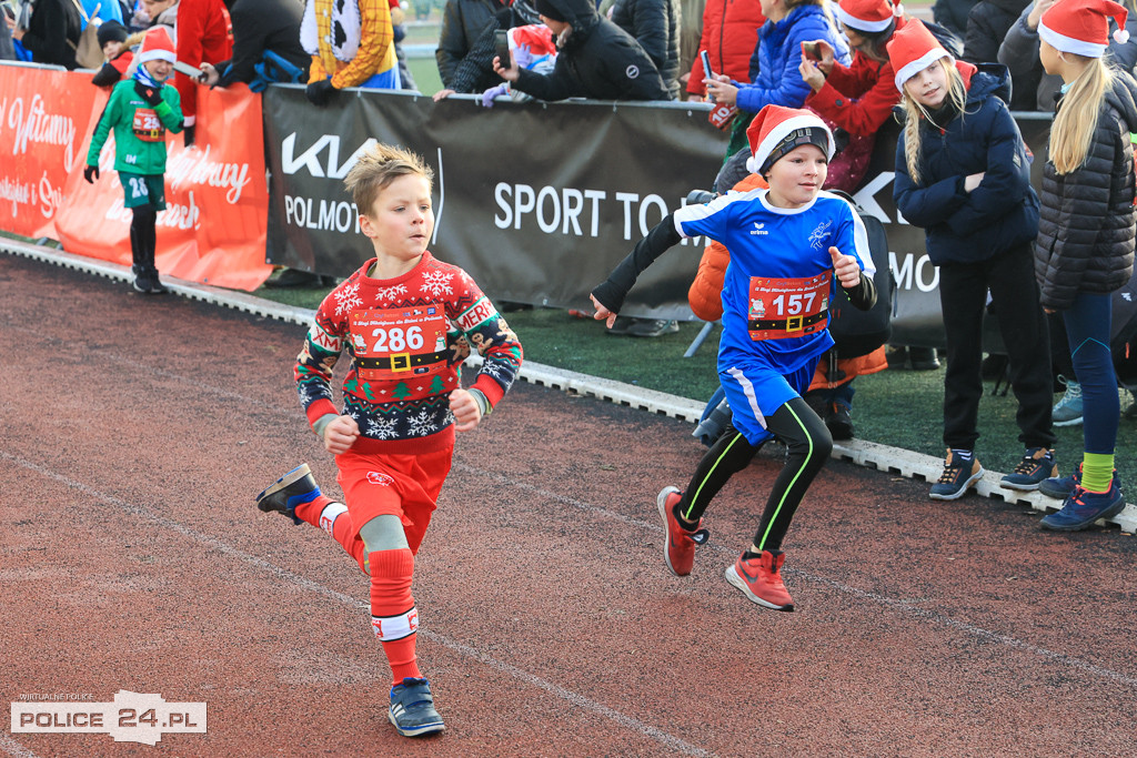 XIII Bieg Mikołajkowy w Policach - biegi najmłodszych