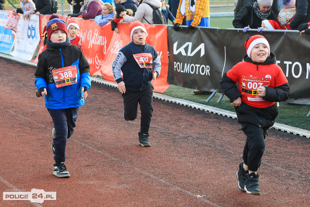 XIII Bieg Mikołajkowy w Policach - biegi najmłodszych
