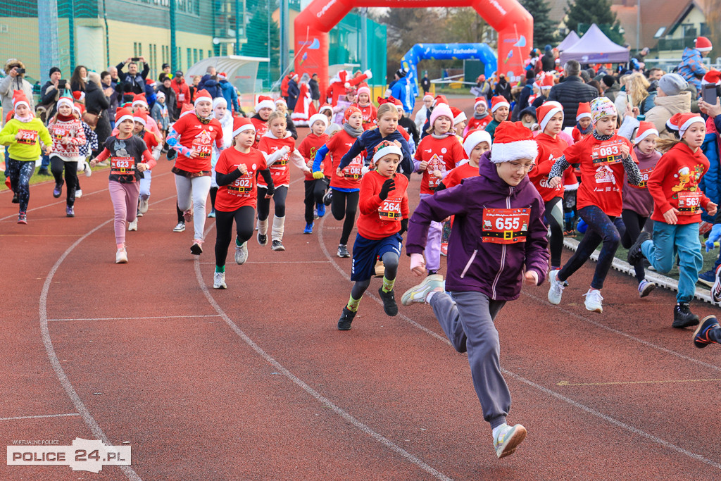 XIII Bieg Mikołajkowy w Policach - biegi najmłodszych