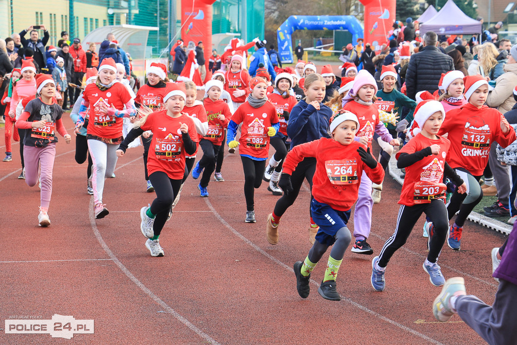 XIII Bieg Mikołajkowy w Policach - biegi najmłodszych