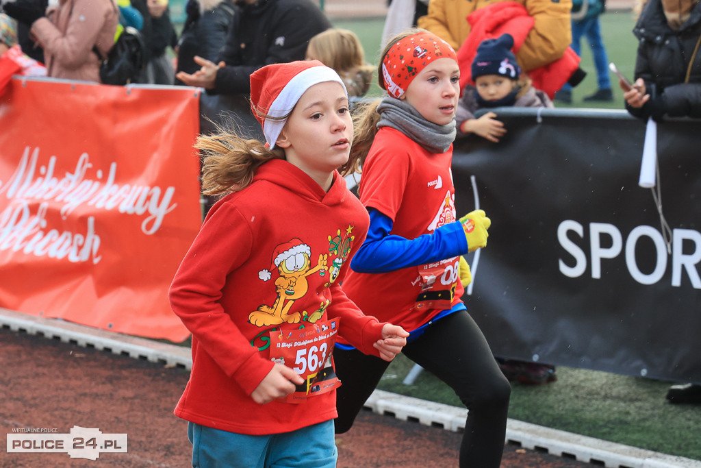 XIII Bieg Mikołajkowy w Policach - biegi najmłodszych