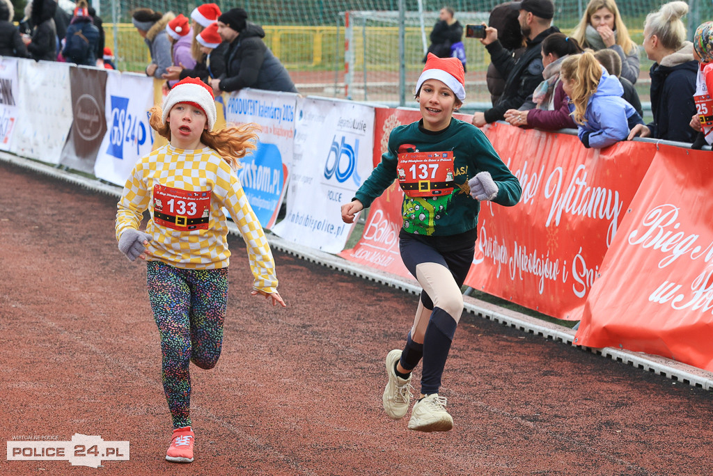 XIII Bieg Mikołajkowy w Policach - biegi najmłodszych