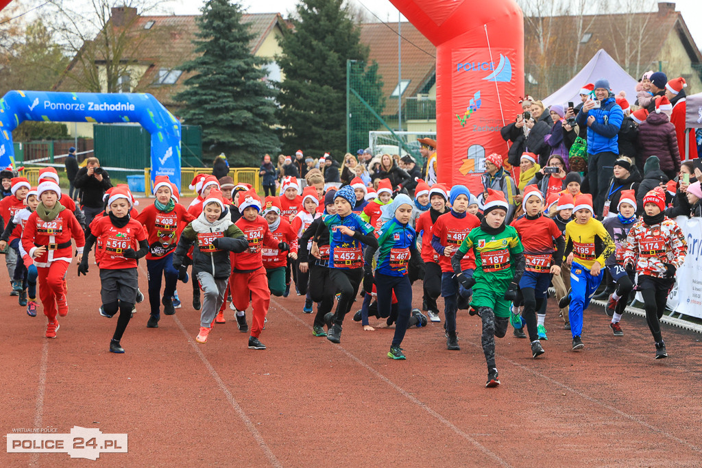 XIII Bieg Mikołajkowy w Policach - biegi najmłodszych