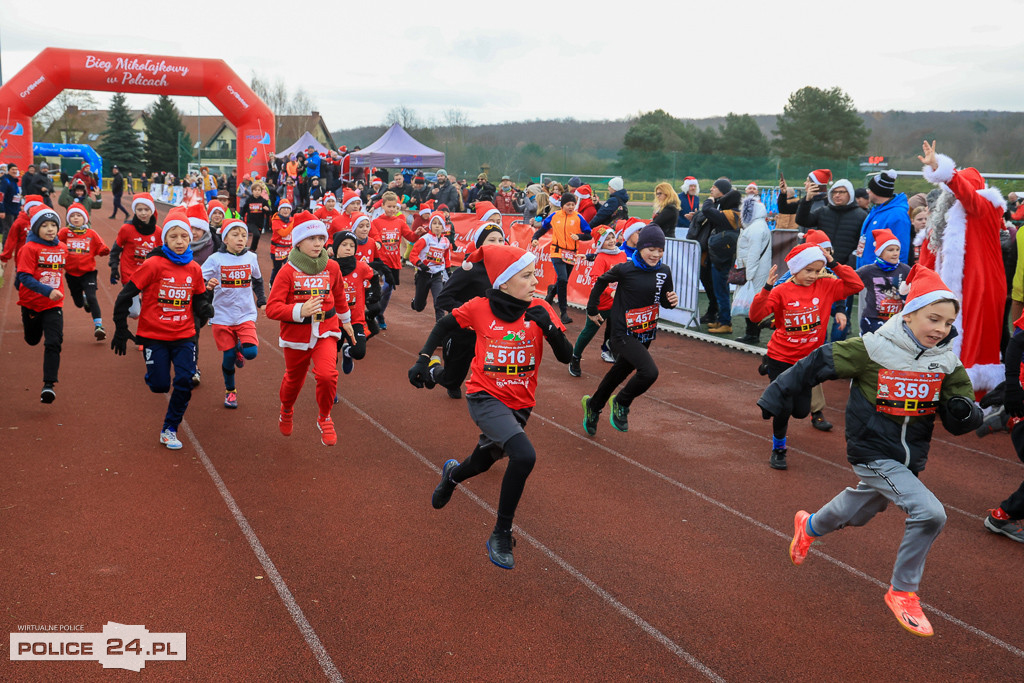 XIII Bieg Mikołajkowy w Policach - biegi najmłodszych