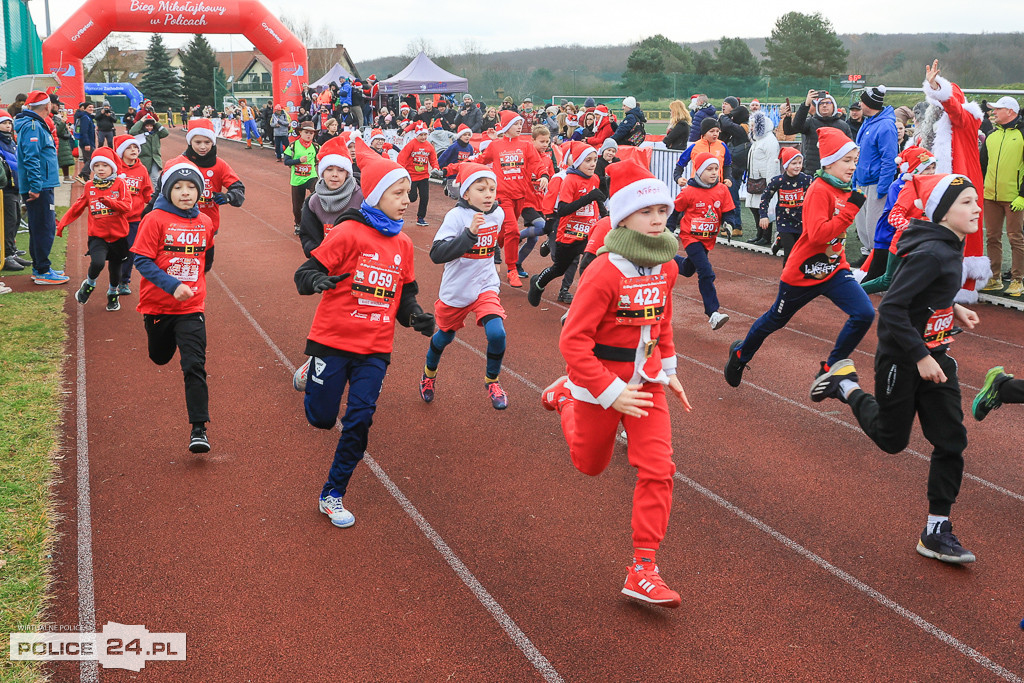 XIII Bieg Mikołajkowy w Policach - biegi najmłodszych