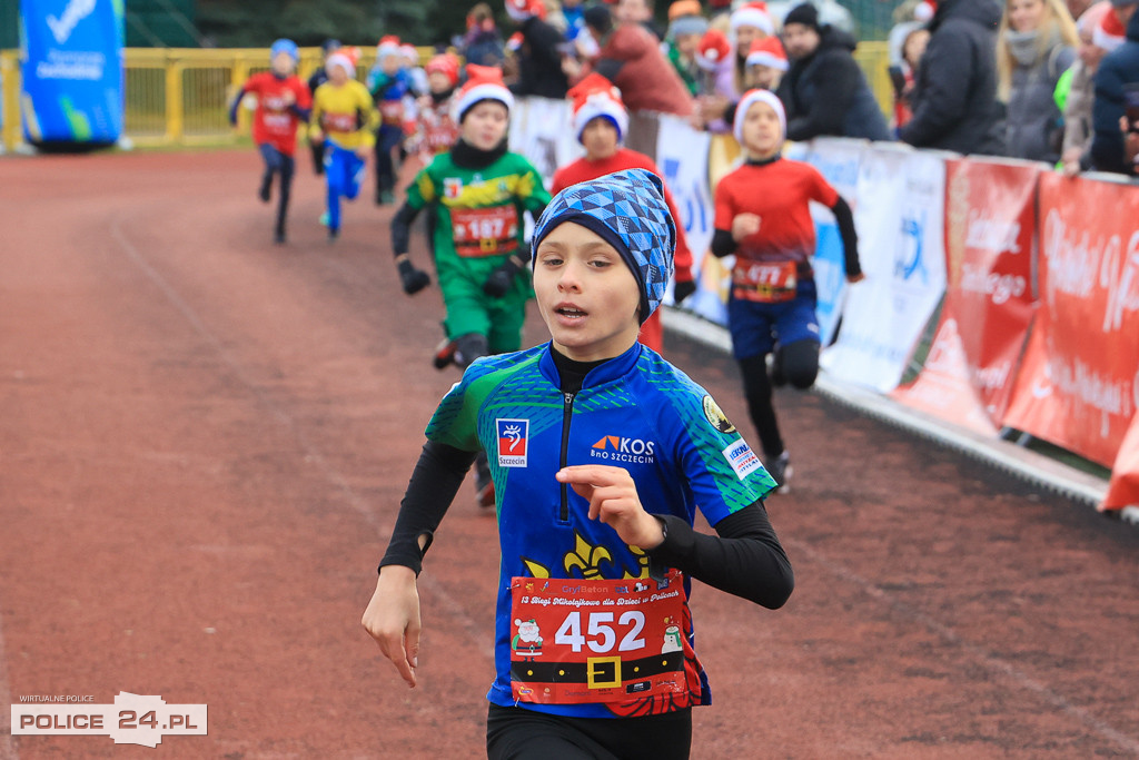 XIII Bieg Mikołajkowy w Policach - biegi najmłodszych