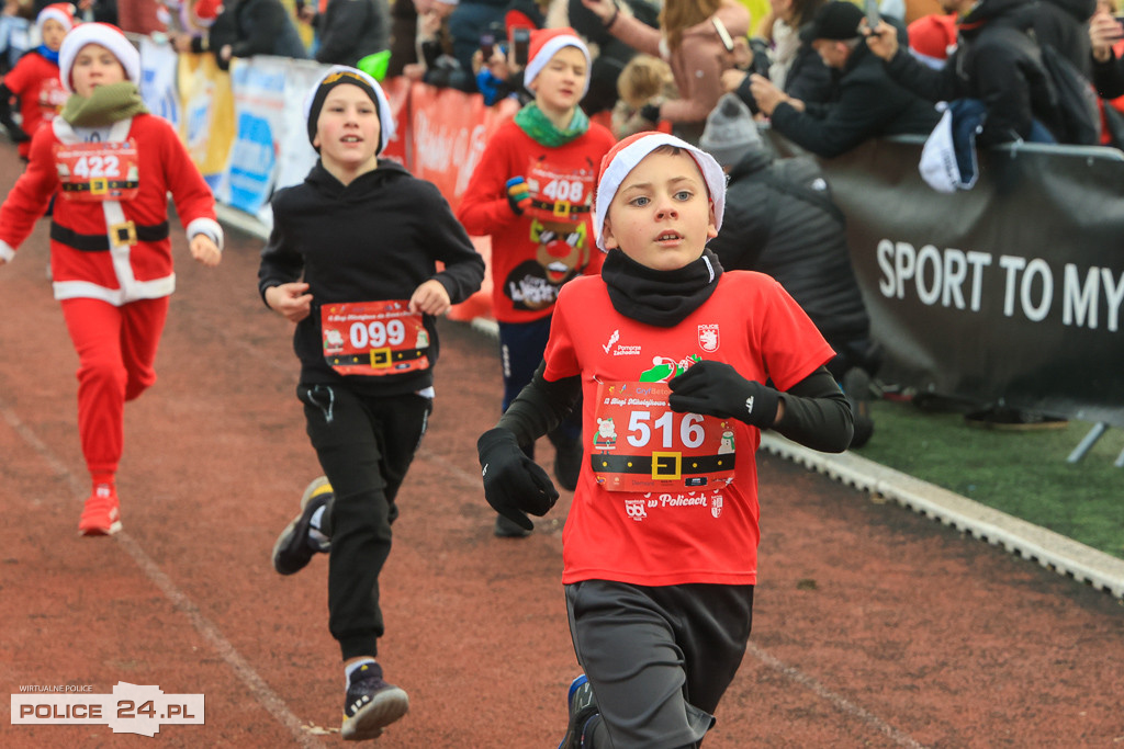 XIII Bieg Mikołajkowy w Policach - biegi najmłodszych