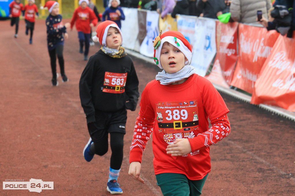XIII Bieg Mikołajkowy w Policach - biegi najmłodszych
