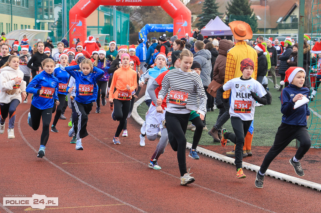 XIII Bieg Mikołajkowy w Policach - biegi najmłodszych