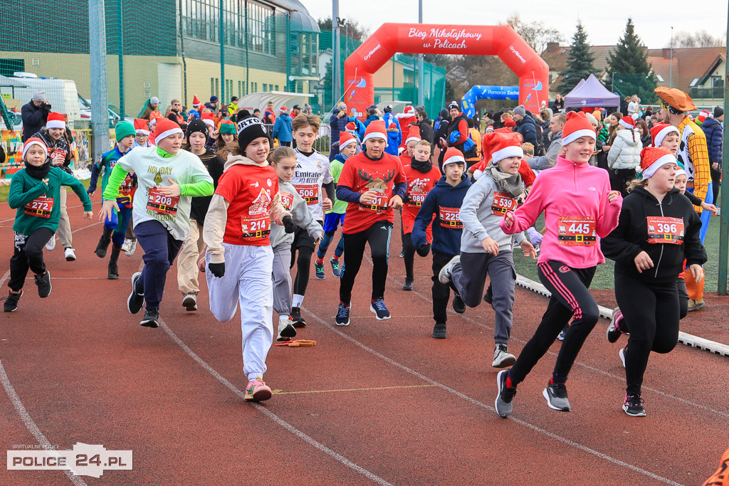 XIII Bieg Mikołajkowy w Policach - biegi najmłodszych
