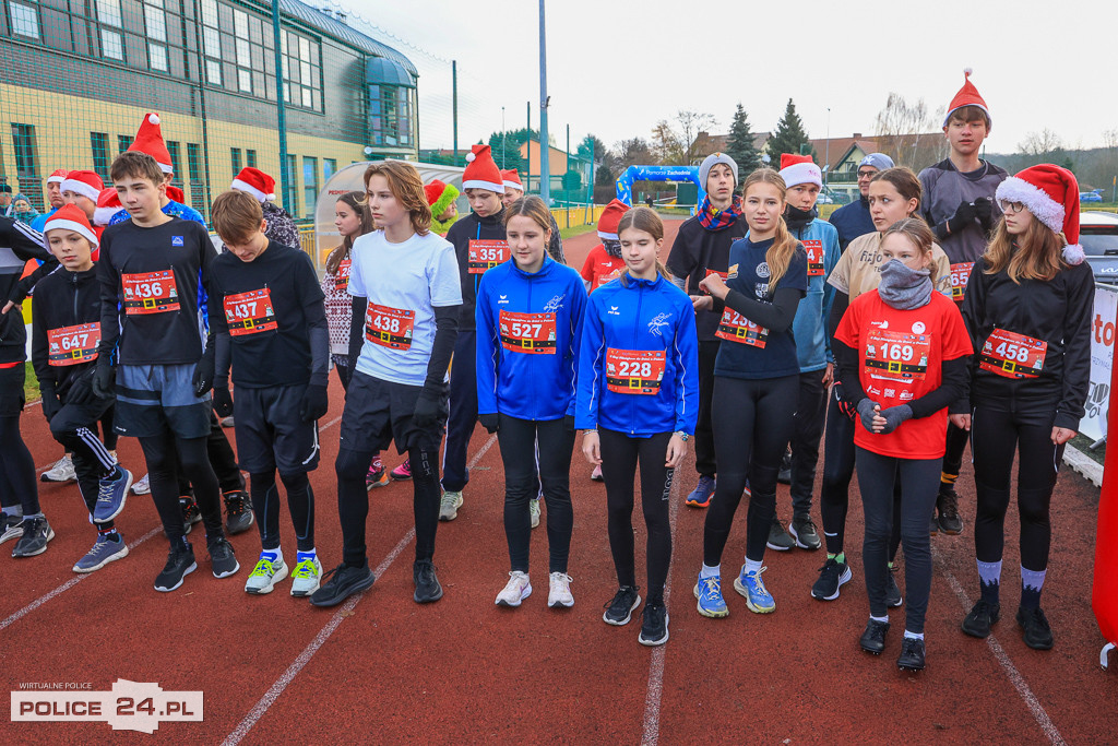 XIII Bieg Mikołajkowy w Policach - biegi najmłodszych