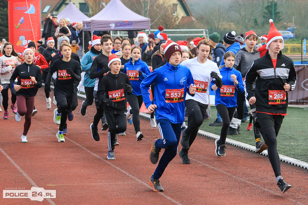XIII Bieg Mikołajkowy w Policach - biegi najmłodszych