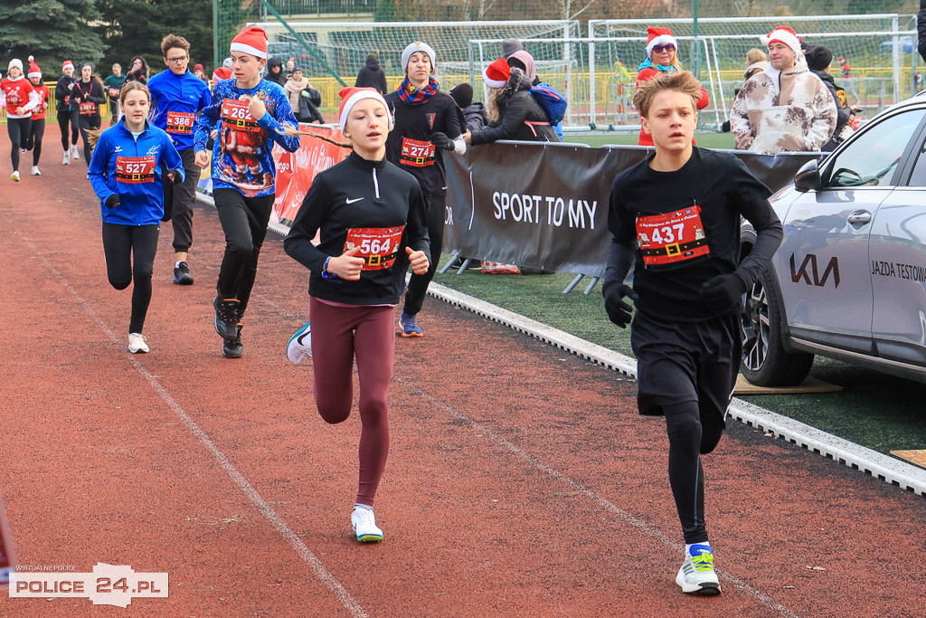 XIII Bieg Mikołajkowy w Policach - biegi najmłodszych