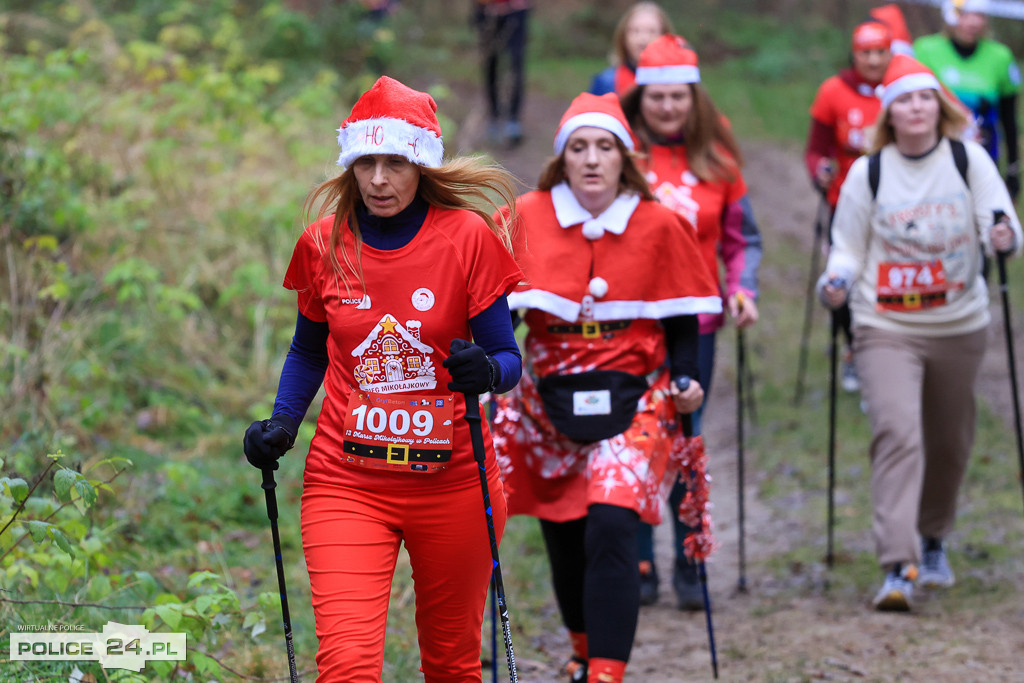 Nordic walking na XIII Biegu Mikołajkowym w Policach