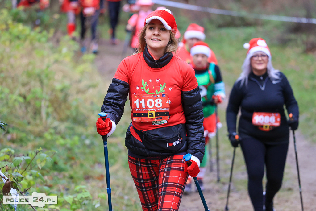 Nordic walking na XIII Biegu Mikołajkowym w Policach