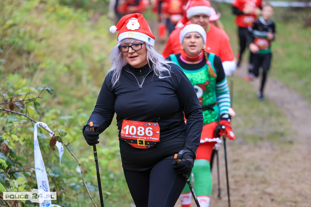 Nordic walking na XIII Biegu Mikołajkowym w Policach